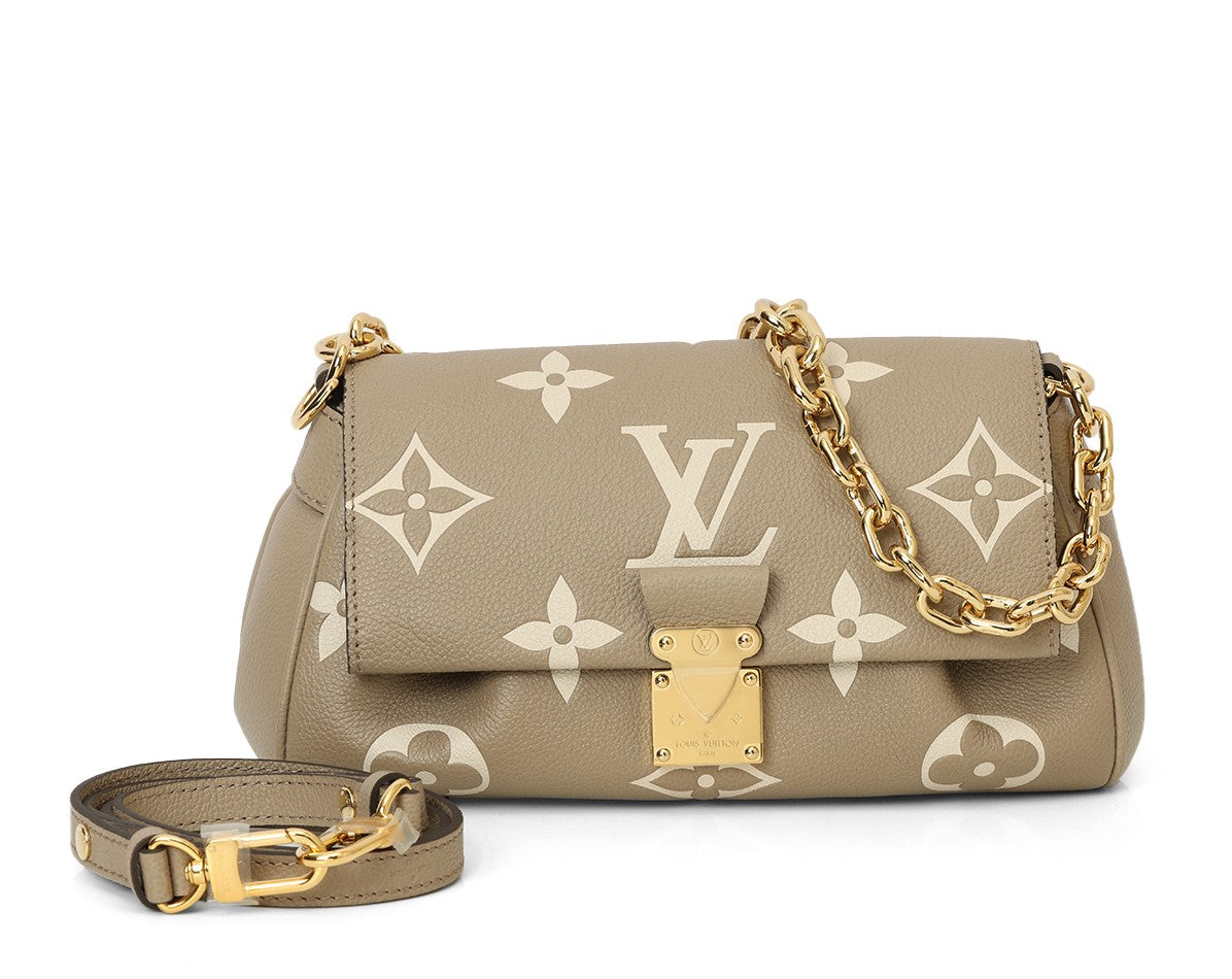 Bicolor Favorite Monogram Empreinte Leather Bag One Size