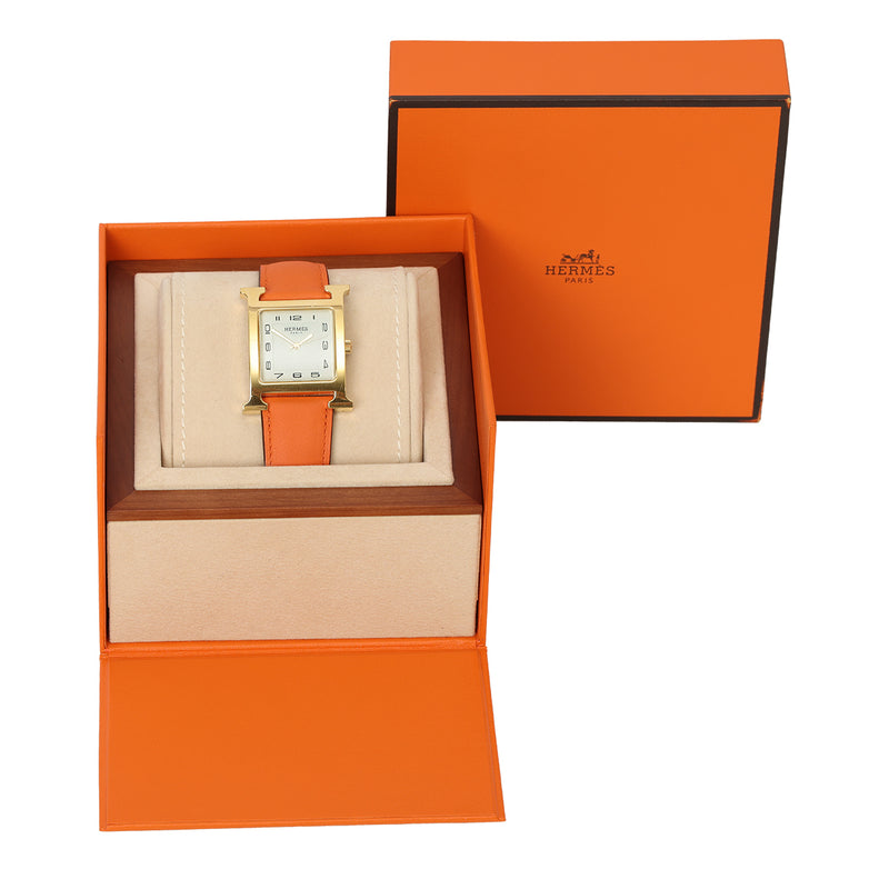 Pre loved Hermes Heure H Watch, Medium Model 34mm