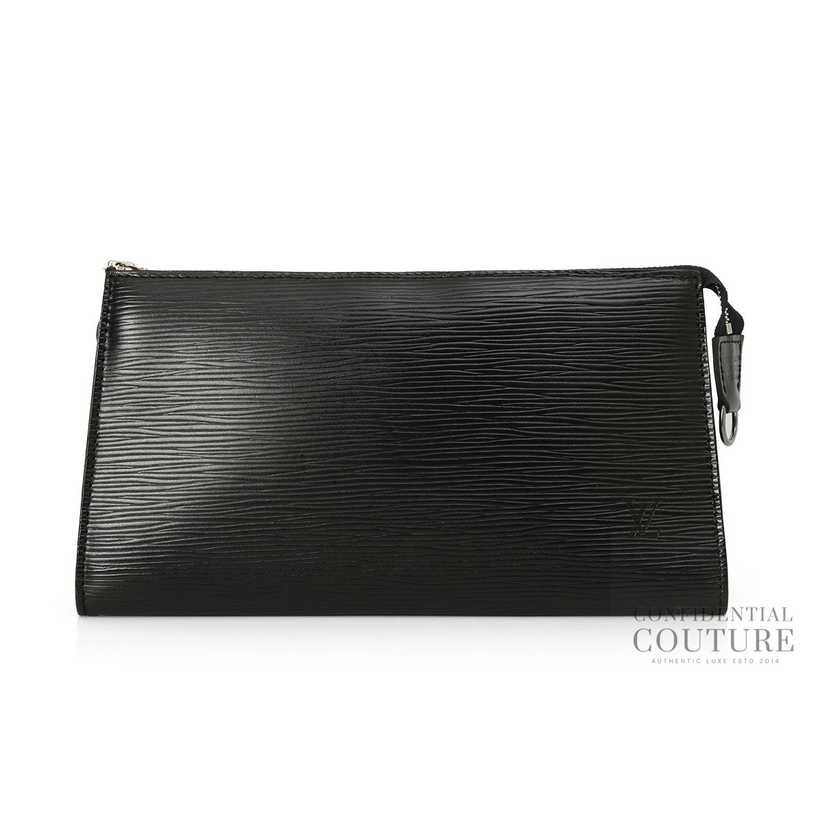 Black Epi Leather Pochette Accessoires Without Strap