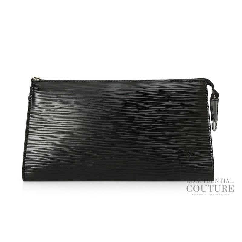 Black Epi Leather Pochette Accessoires Without Strap