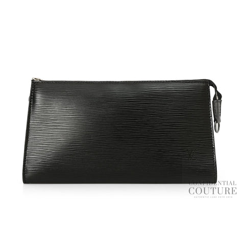 Black Epi Leather Pochette Accessoires Without Strap