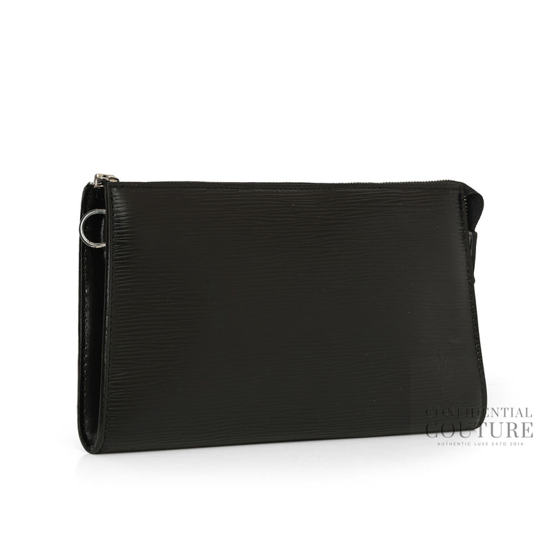 Black Epi Leather Pochette Accessoires Without Strap