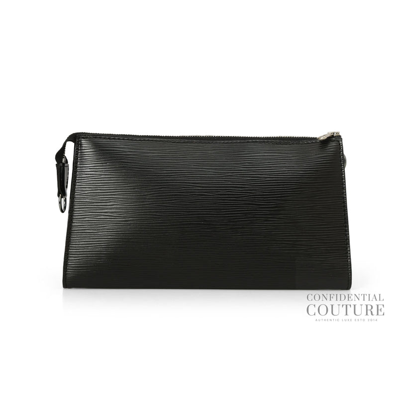 Black Epi Leather Pochette Accessoires Without Strap