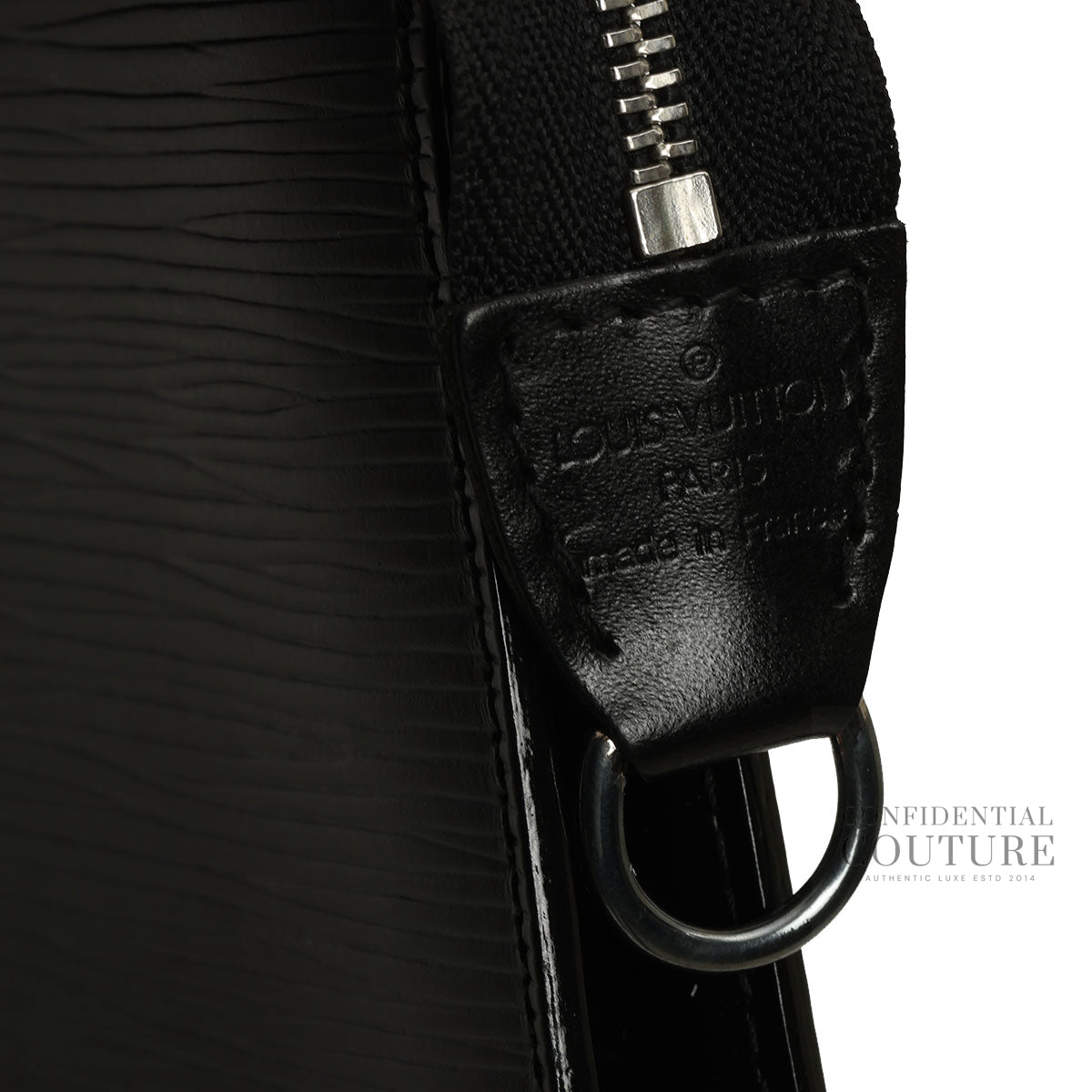 Black Epi Leather Pochette Accessoires Without Strap