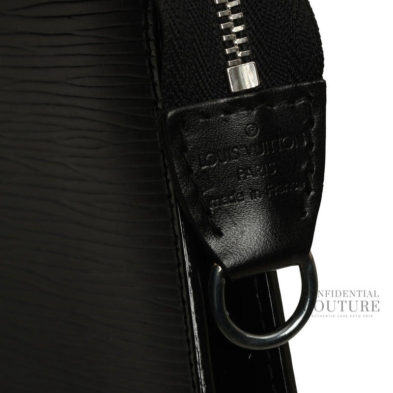 Black Epi Leather Pochette Accessoires Without Strap