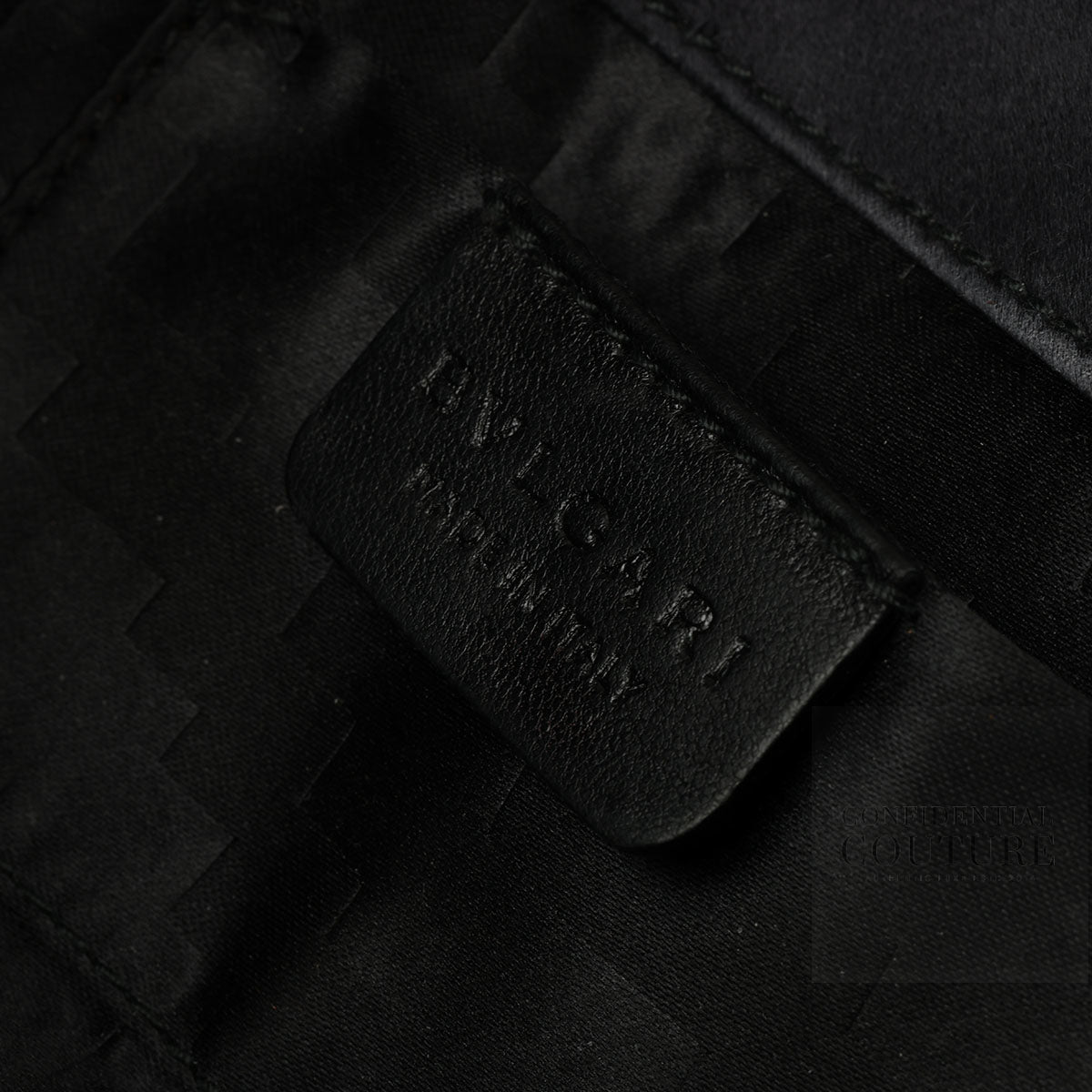 Black Satin Leoni Clutch