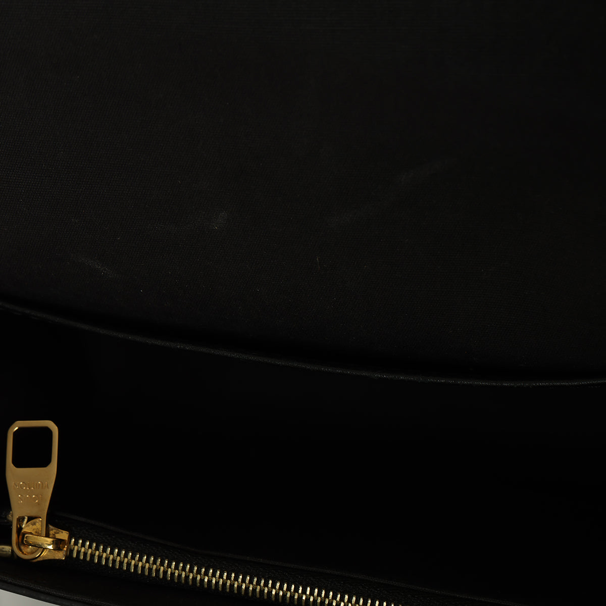 Black Patent Leather Chain Louise PM Bag