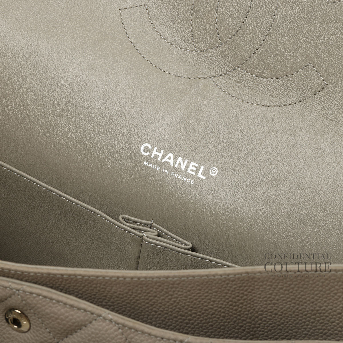 Grey Classic Maxi Double Flap Bag