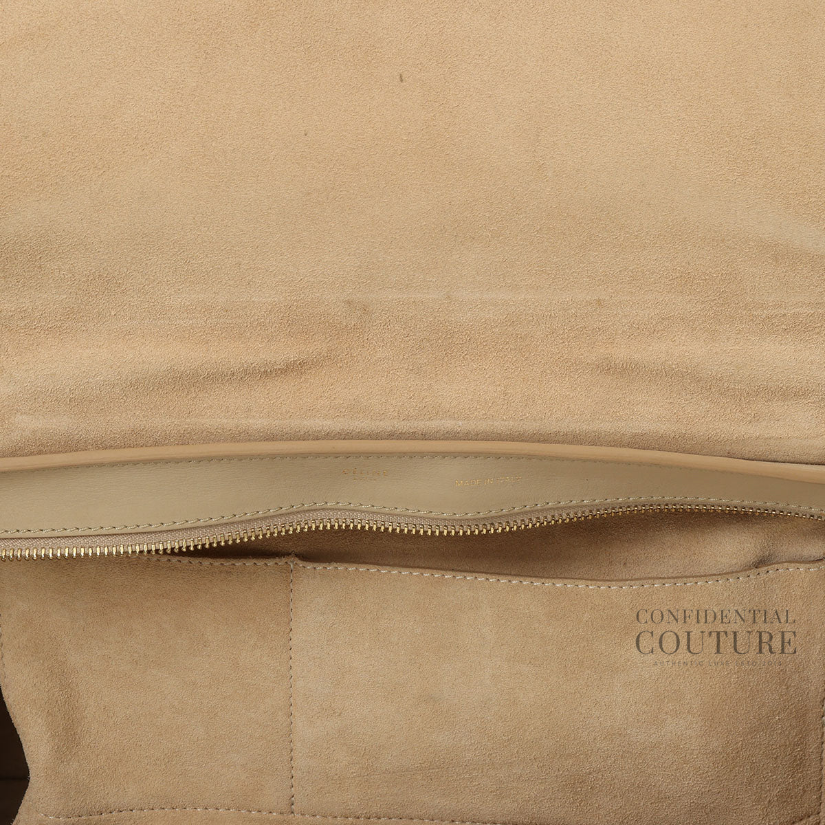 Beige/Black Medium Trapeze Bag