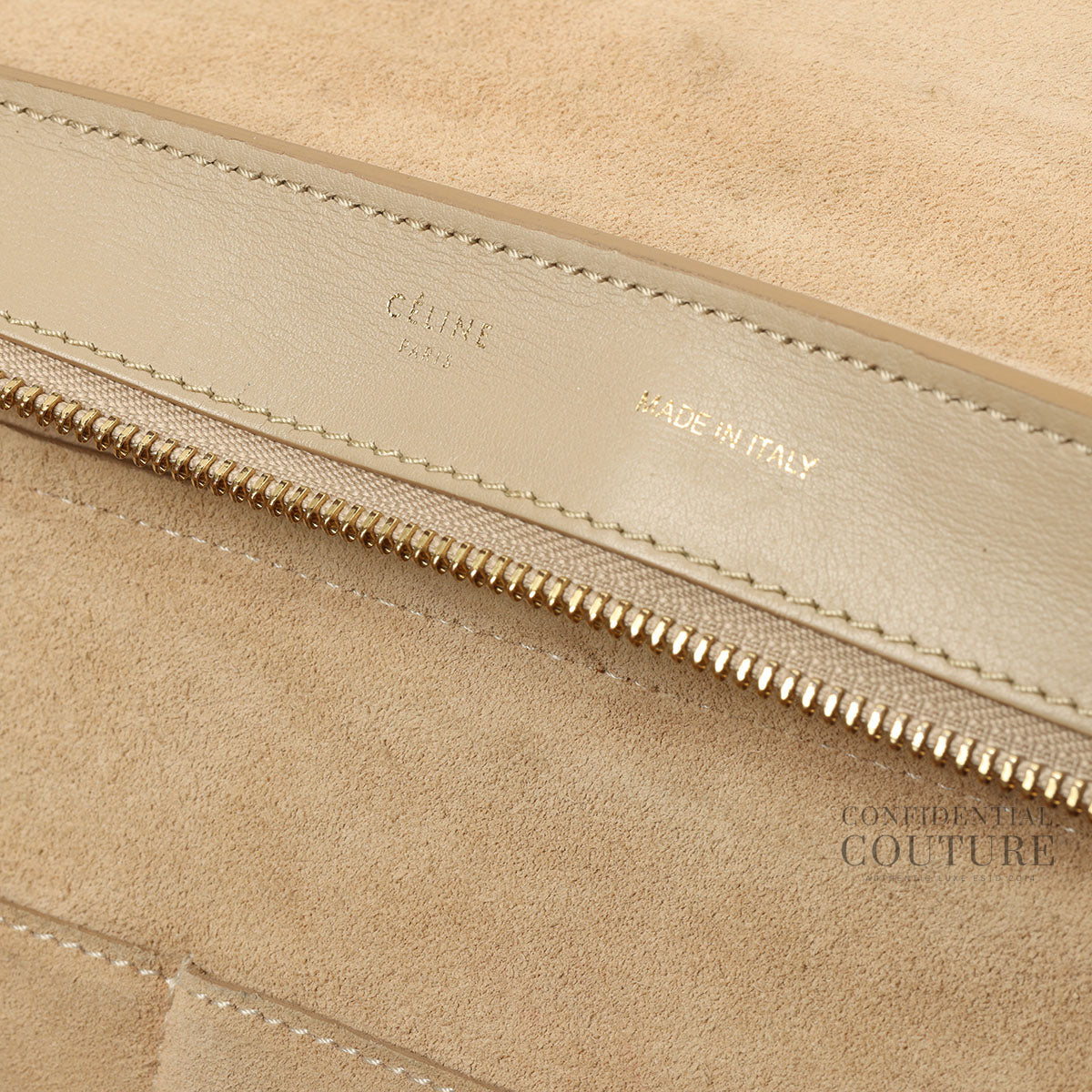 Beige/Black Medium Trapeze Bag