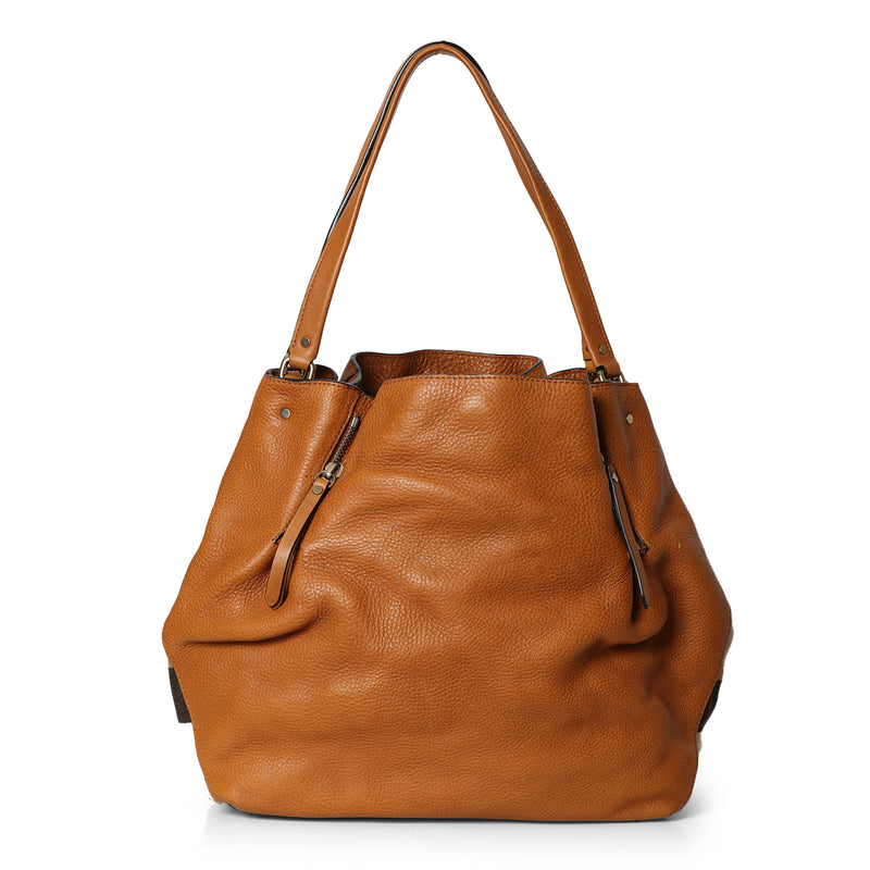 Burberry Tan Medium Maidstone Tote Bag
