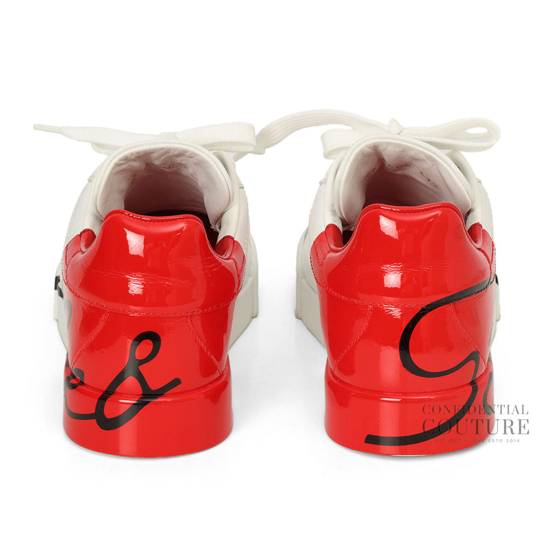 White/Red Portofino Sneakers EU 37.5 | UK 5 | US 7.5
