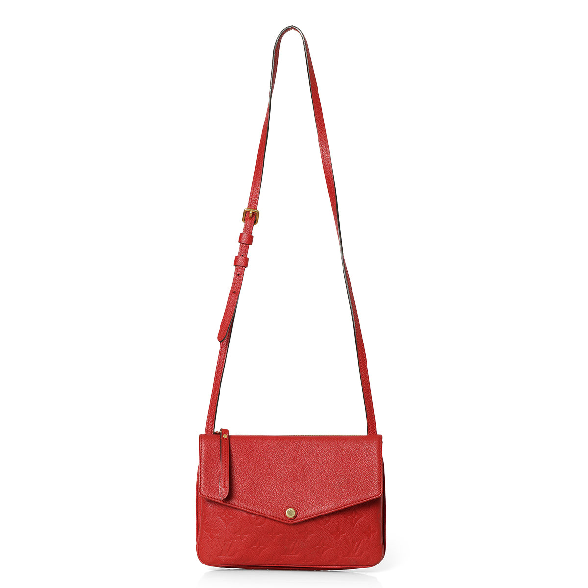 Red Monogram Empreinte Leather Twice Bag
