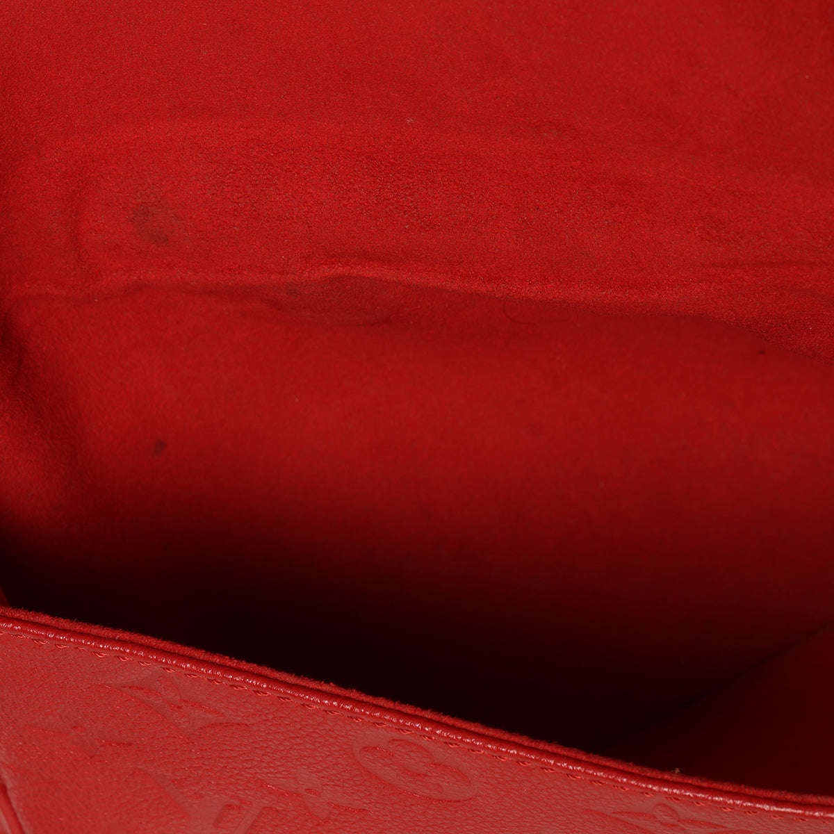 Red Monogram Empreinte Leather Twice Bag