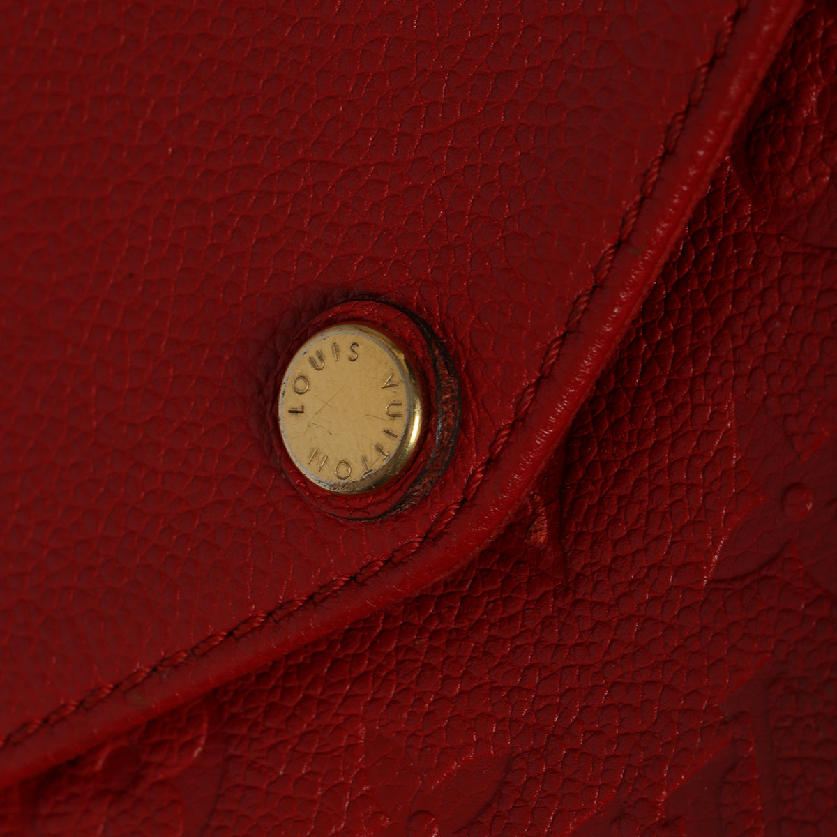 Red Monogram Empreinte Leather Twice Bag