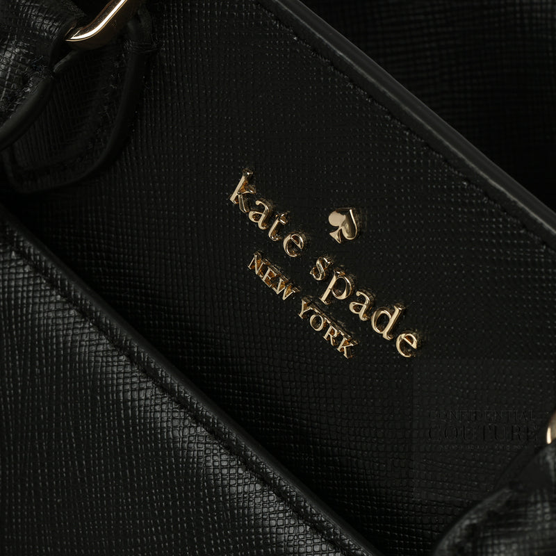 Black Madison Small Satchel Bag