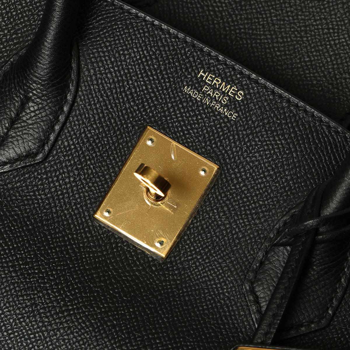 Birkin 35 Noir with Gold Hardware In Epsom Leather- Stamp A