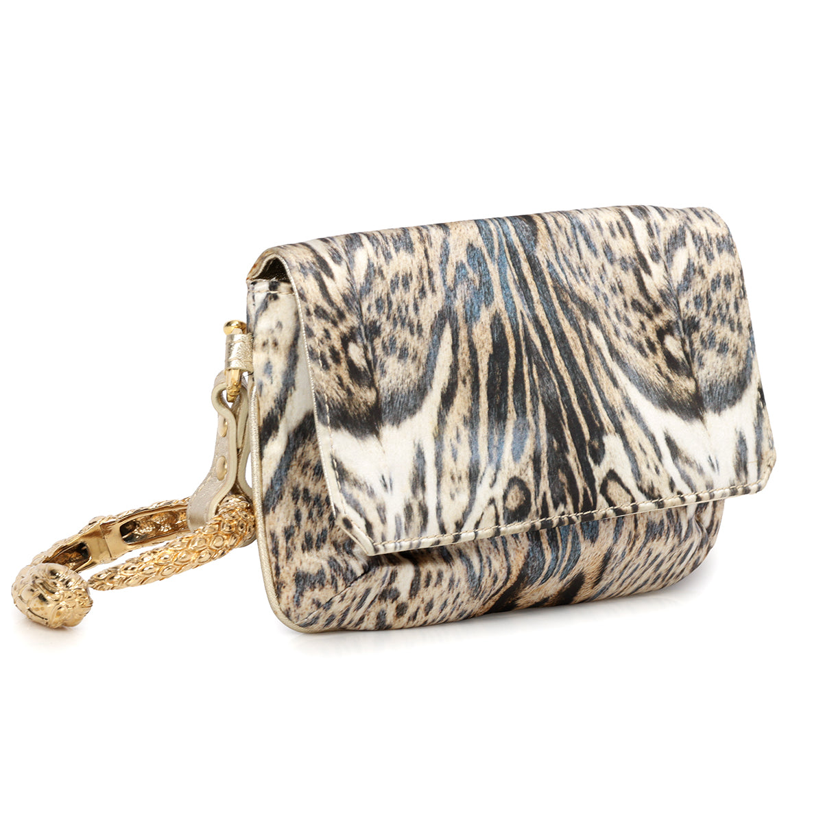 Leopard Print Wristlet