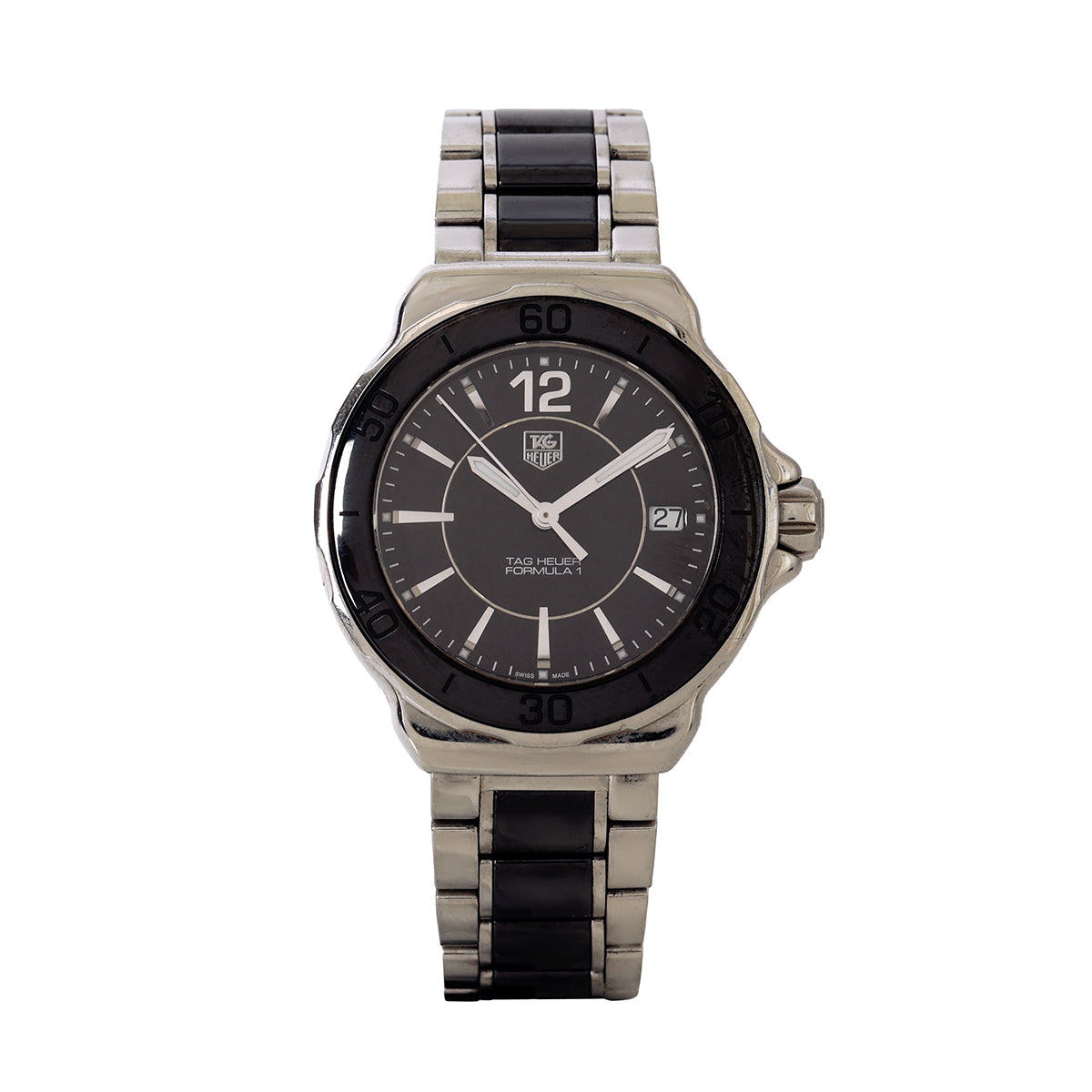 Formula 1 Black, SilverQuartz, 37 mm, Steel & Ceramic Watch