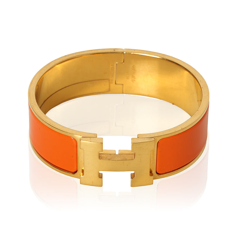 Hermes Clic Clac H Orange bracelet- Pm