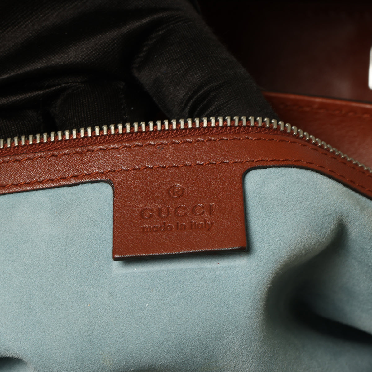 Brown/Black Python Lady Lock Large Top Handle Bag