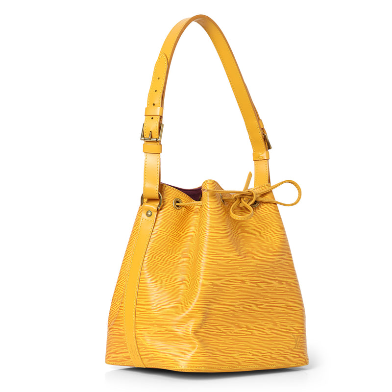 Louis vuitton epi noé bucket bag Yellow