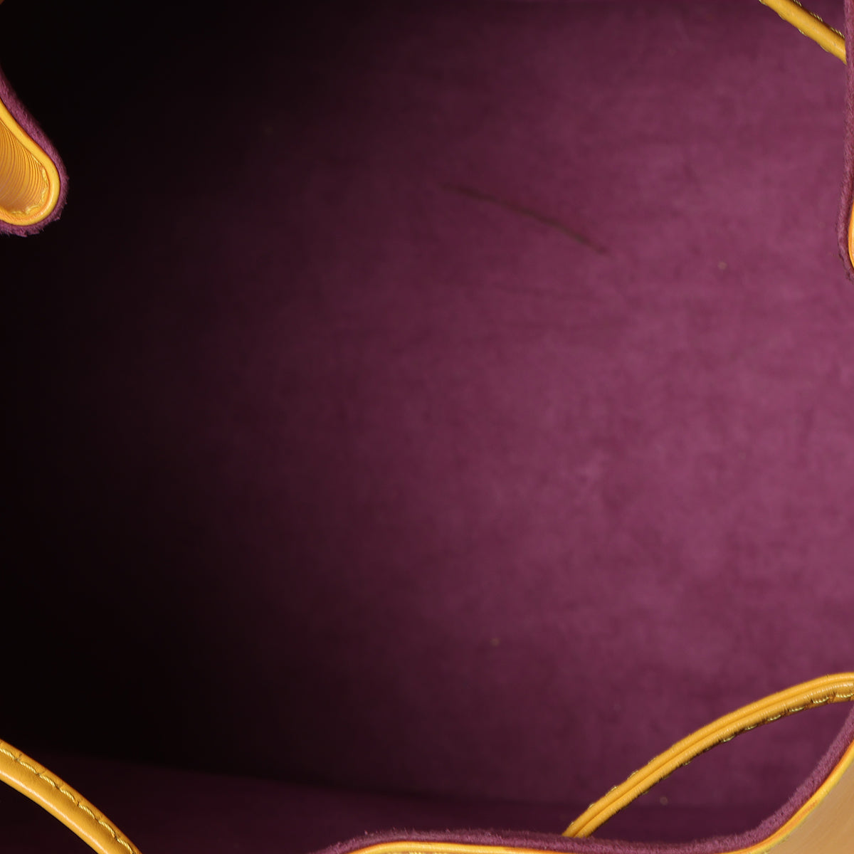 Yellow EPI Leather Petit Noé Bag