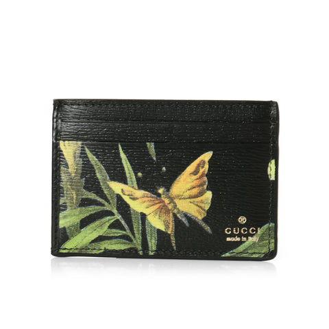 Leather Tropical Card Holder