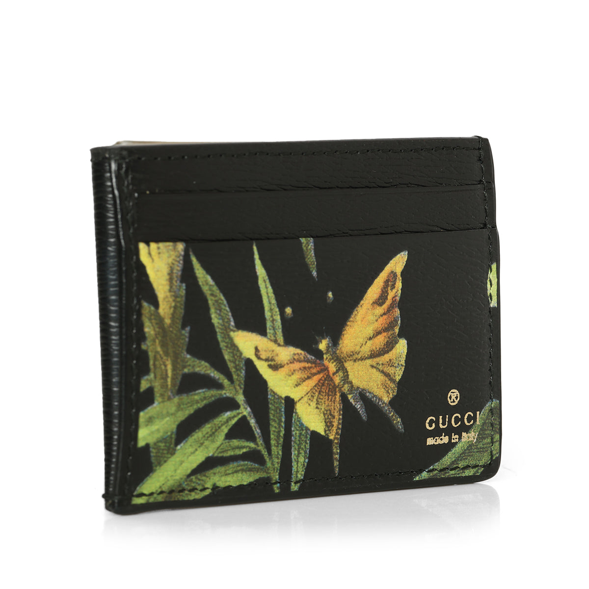 Leather Tropical Card Holder