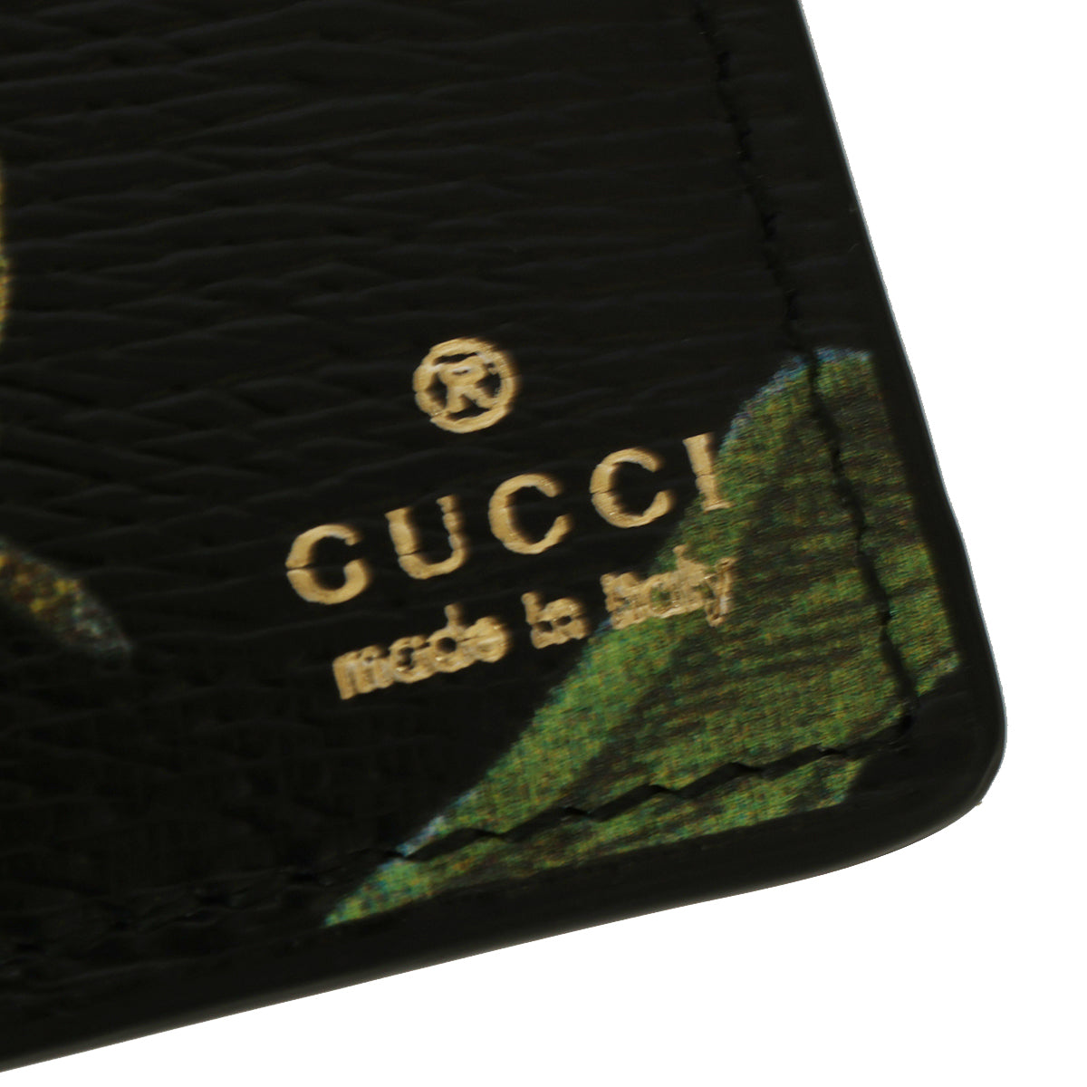 Leather Tropical Card Holder