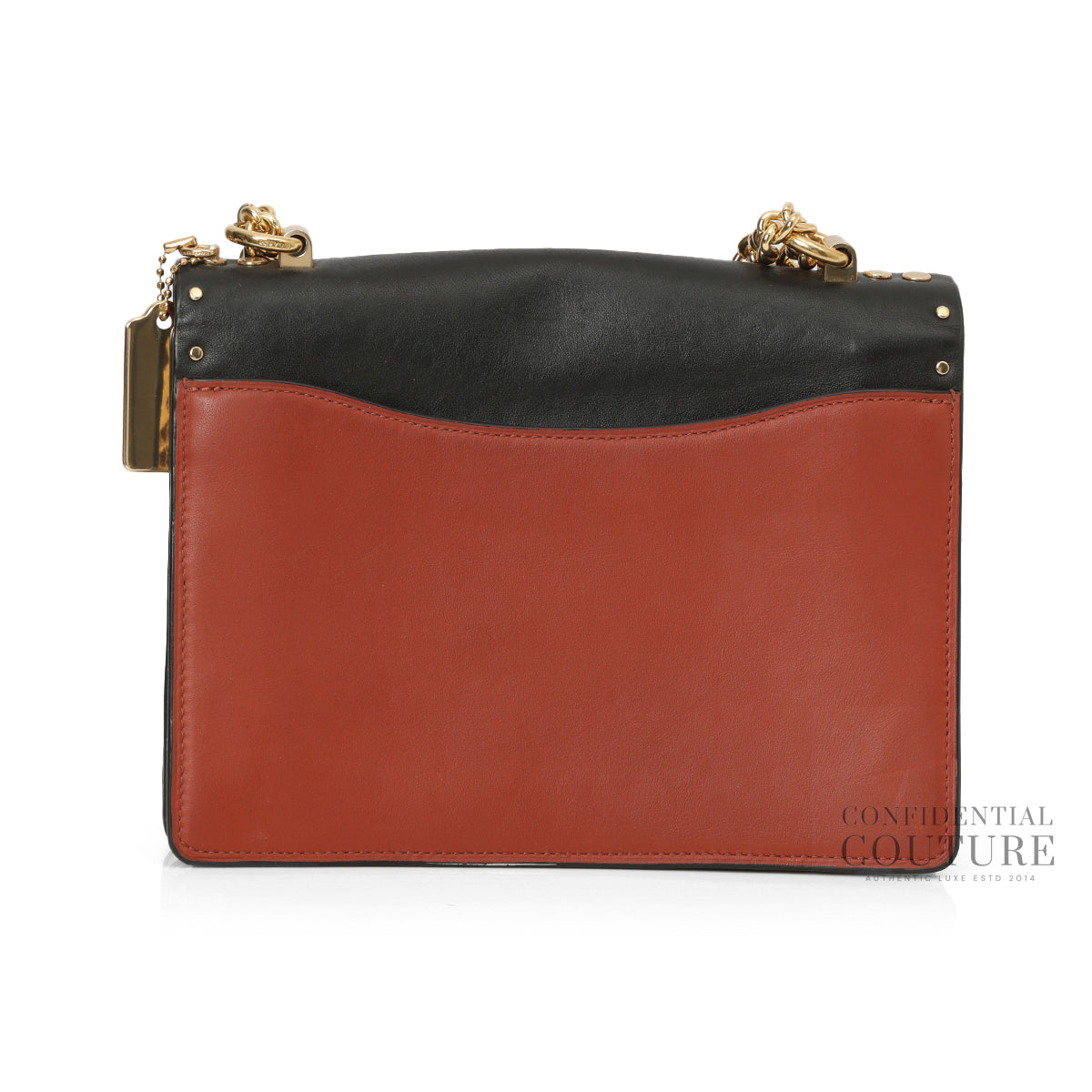 Klare Black Medium Crossbody With Rivets