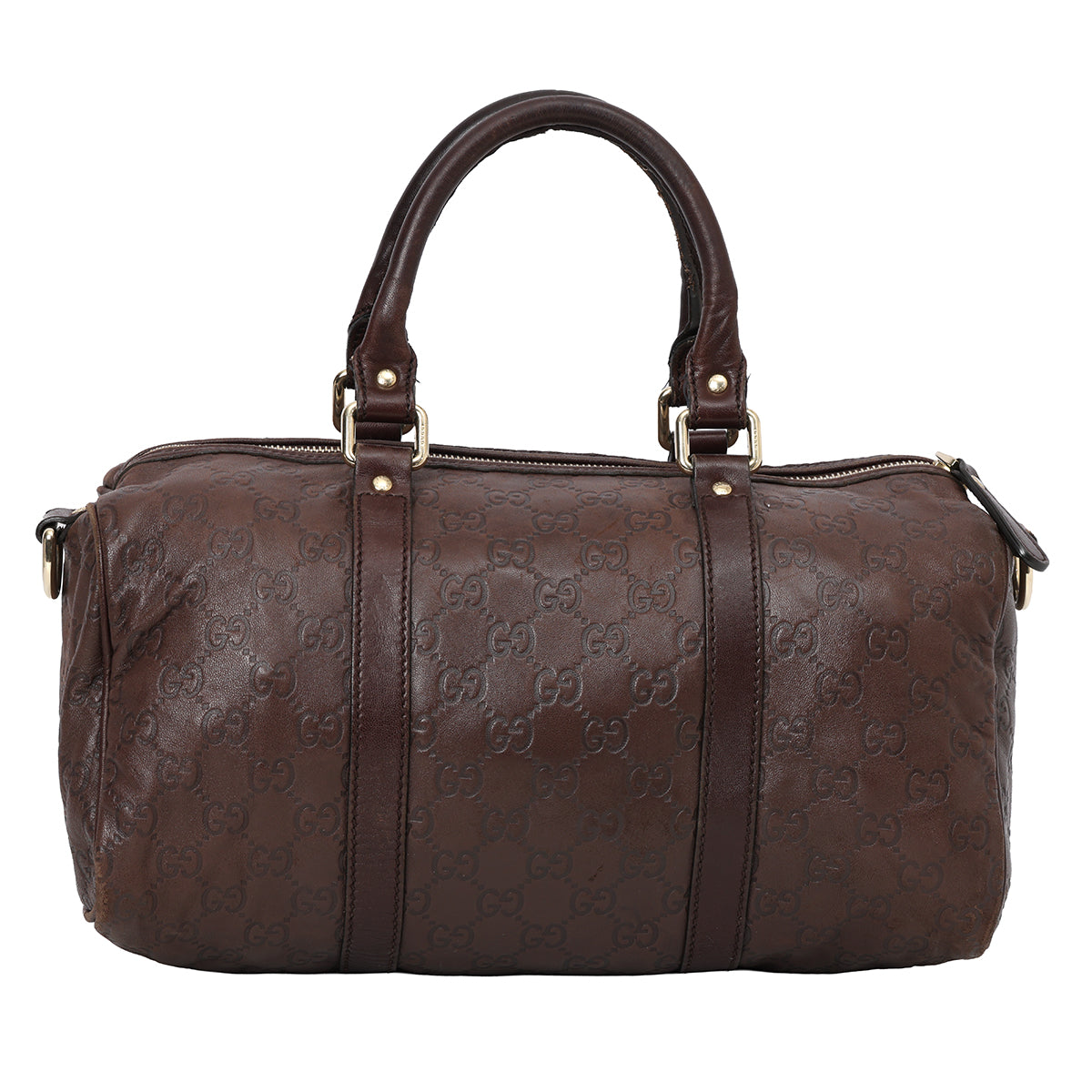 Guccissima Brown Bamboo Bar Small Tote Bag
