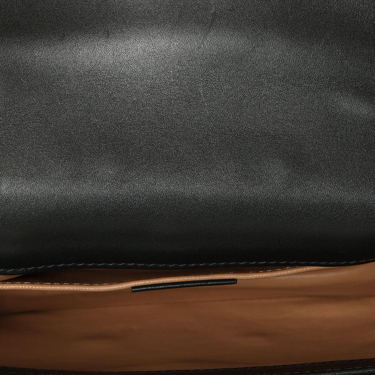 Black Leather Faux Pearl Studded Mini Broadway Bee Shoulder Bag