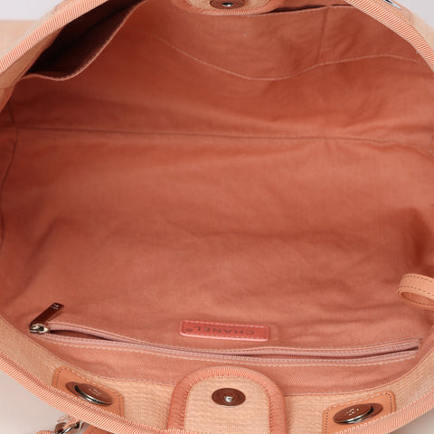 Pink Canvas Small Deauville Tote
