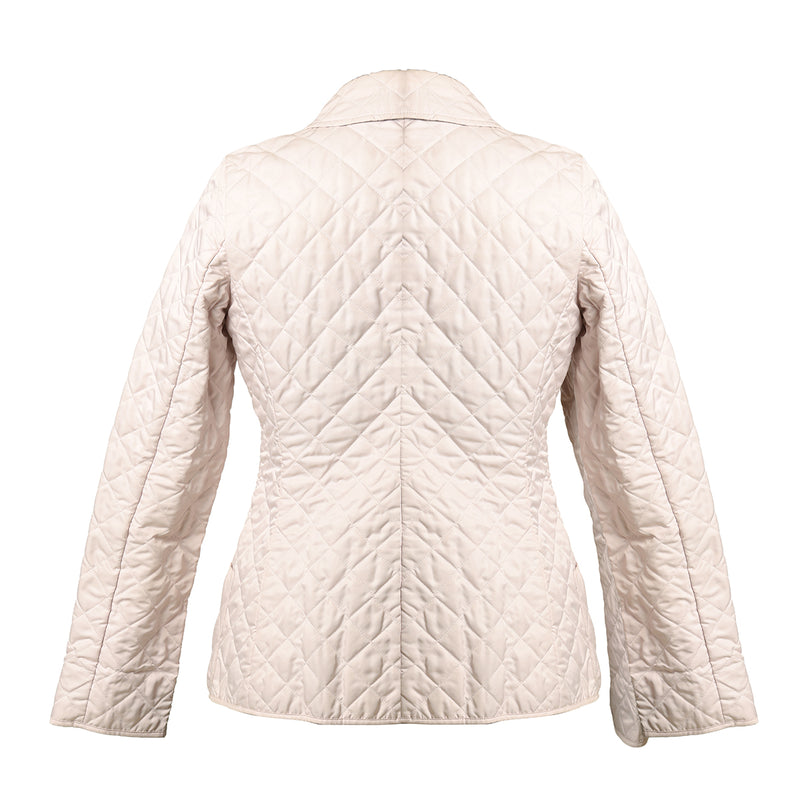 Pre-loved Burberry Baby Pink Utility Jacket - Size S