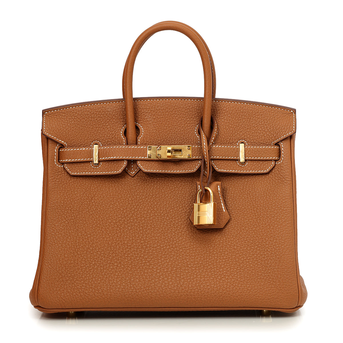Birkin 25 Gold on Gold K Stamp