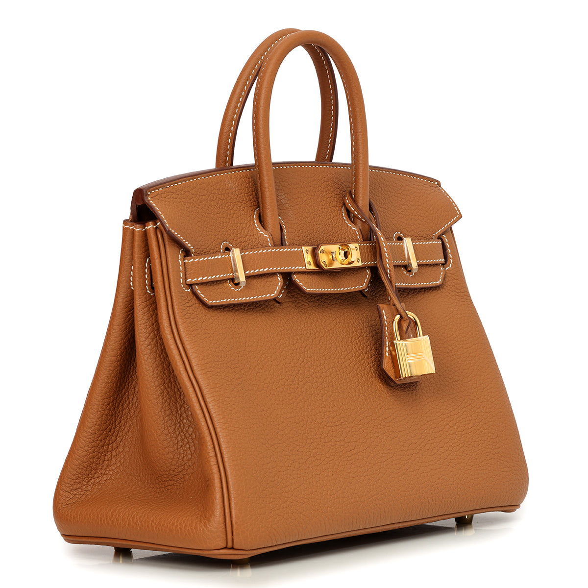 Birkin 25 Gold on Gold K Stamp