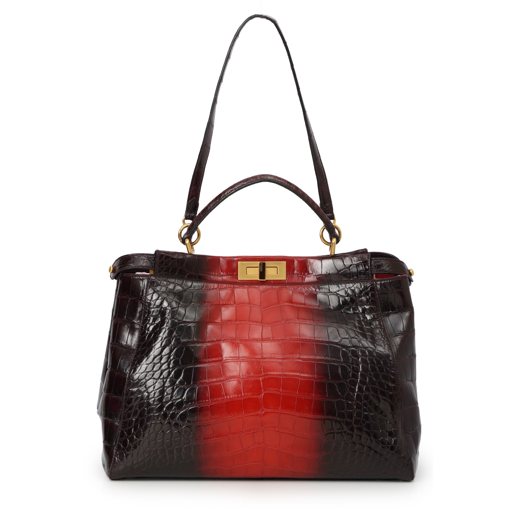 Lconic Peekaboo Tie and Dye Rogue Crocodile Large Bag