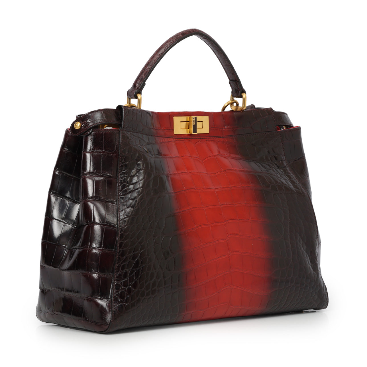 Lconic Peekaboo Tie and Dye Rogue Crocodile Large Bag