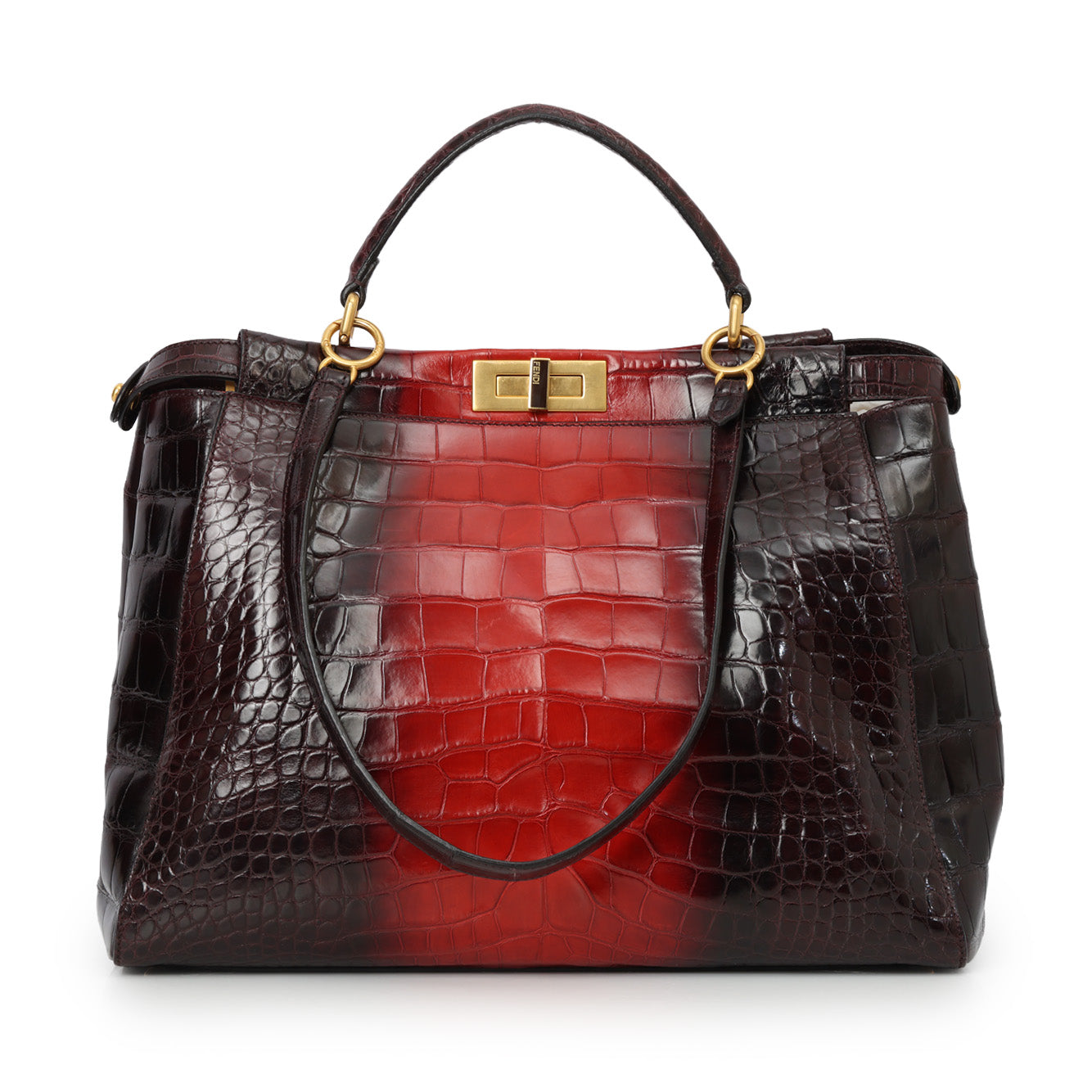 Lconic Peekaboo Tie and Dye Rogue Crocodile Large Bag