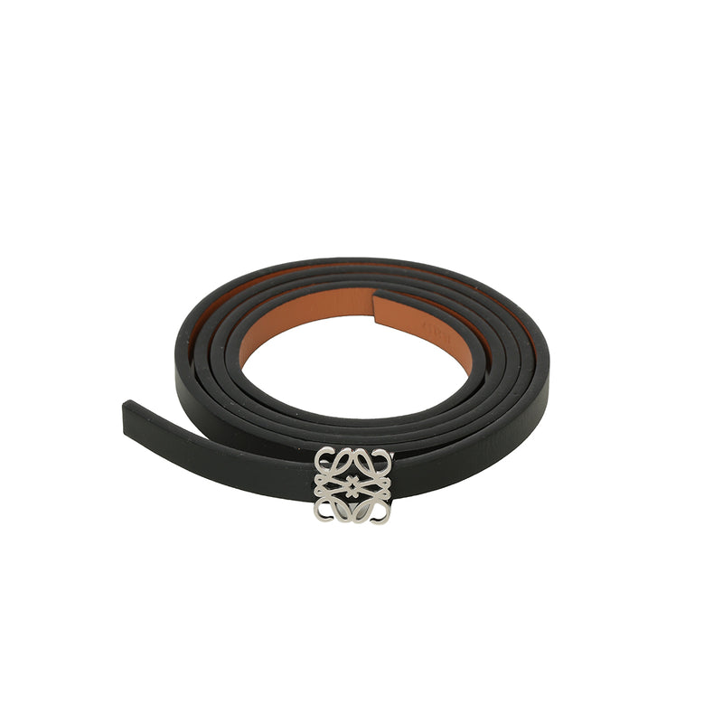 Pre loved Loewe Reversible Anagram Black And Tan Belt Size: 36