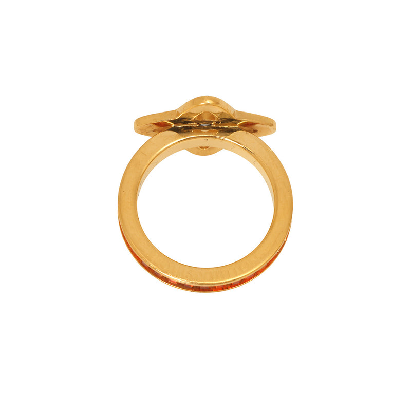 Gold-Plated Berge Eye Candy Rhinestone Ring M