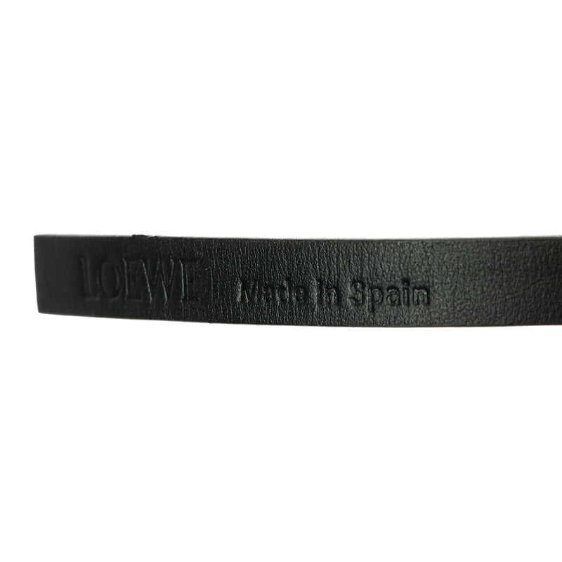 Women pre loved loewe reversible black and tan belt sale