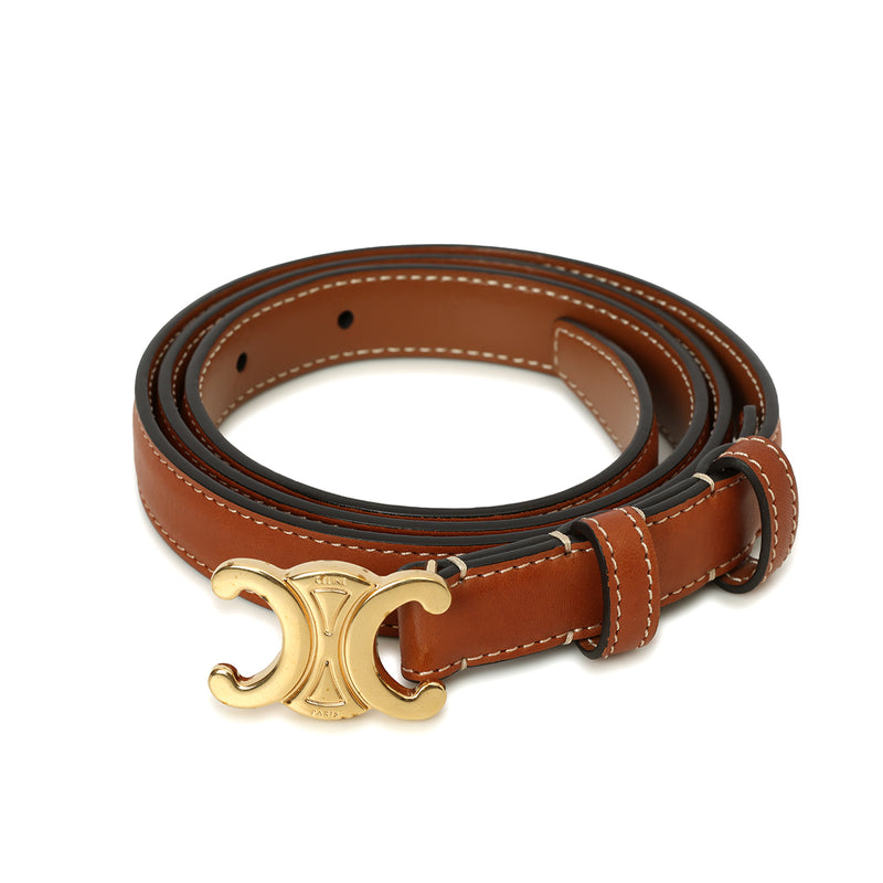 Pre-loved Celine Small Triomphe Belt Size: 85