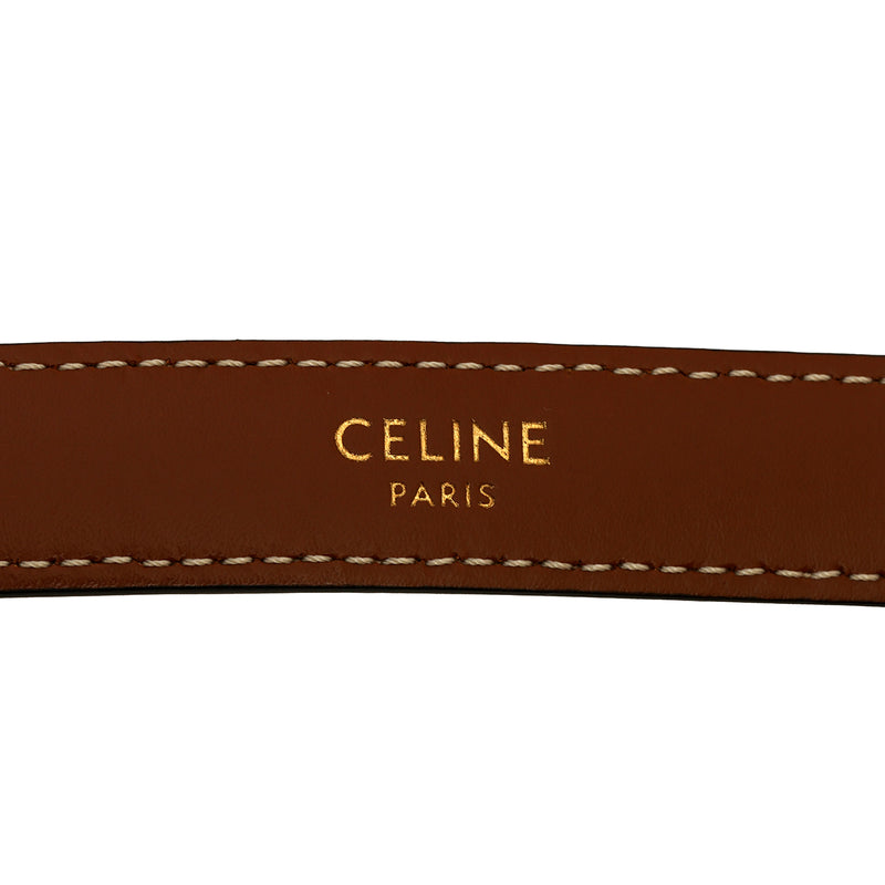 Pre loved celine small triomphe belt size 85 women's