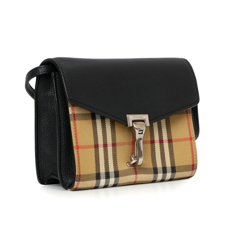 Burberry black vintage check macken small crossbody bag price