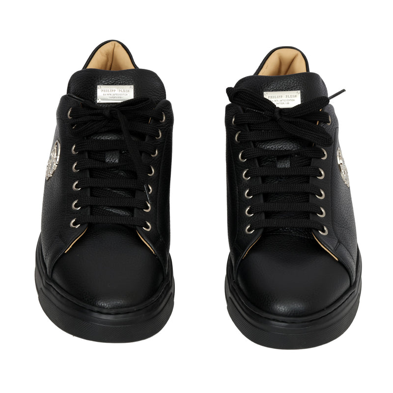 Pre-loved Philipp Plein Leather Lo-Top Sneakers The $Skull TM Size-45