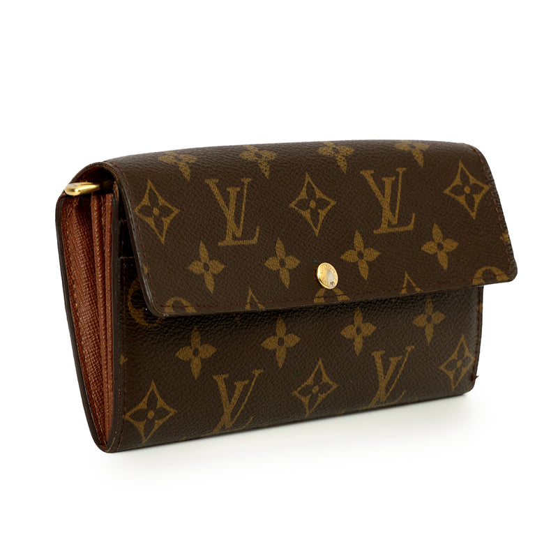 Pre loved louis vuitton monogram continental wallet one size price