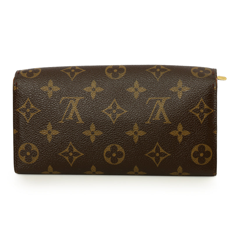 Women pre loved louis vuitton monogram continental wallet one size