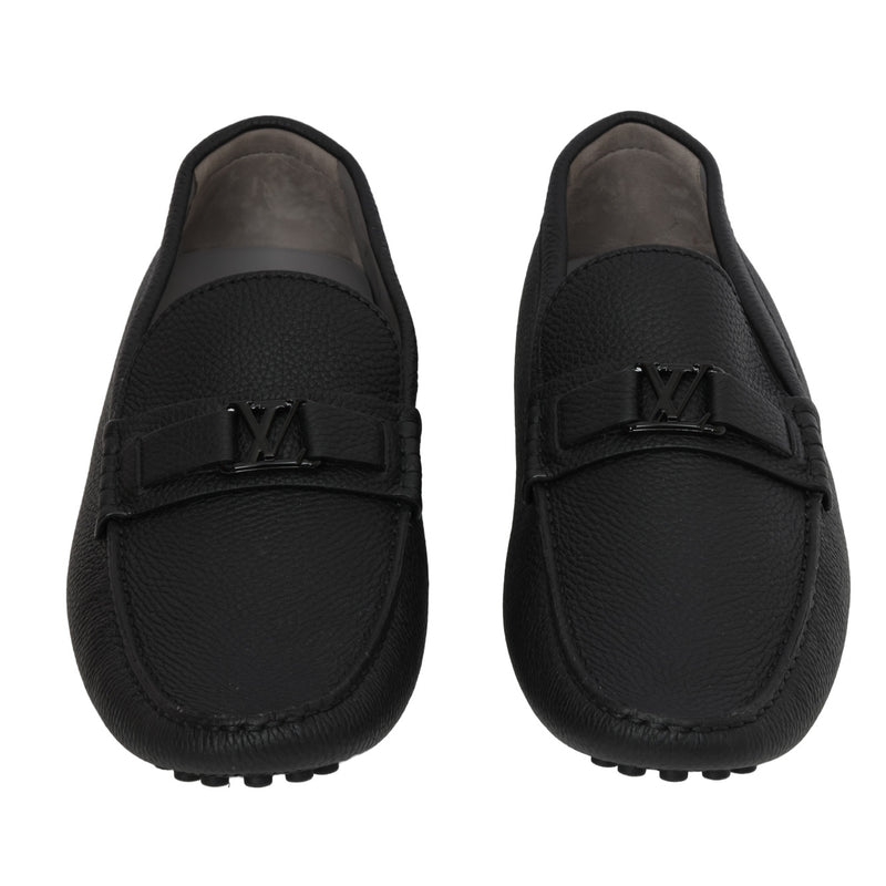 Pre loved louis vuitton black hockenheim moccasin 11 price